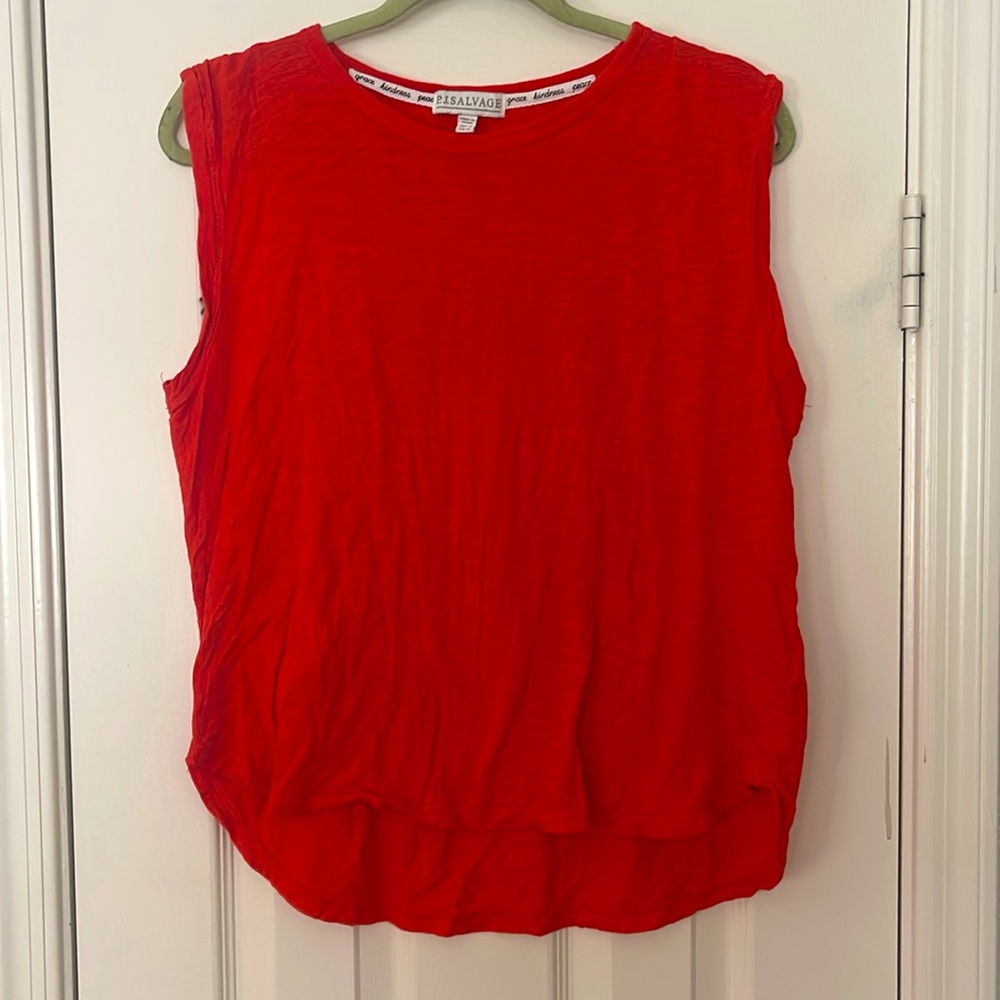 PJ Salvage Red Lounge Top ❣️